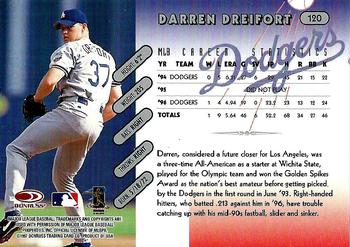 1997 Donruss Team Sets #120 Darren Dreifort Back