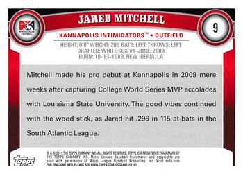 2011 Topps Pro Debut #9 Jared Mitchell Back