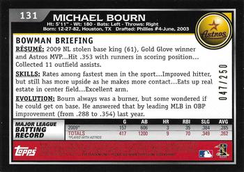 2010 Bowman - Orange #131 Michael Bourn Back