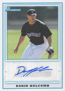 2010 Bowman - Prospect Autographs #BPA-DH Darin Holcomb Front