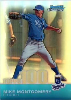 2010 Bowman Chrome - Topps 100 Prospects Refractors #TPC33 Mike Montgomery Front