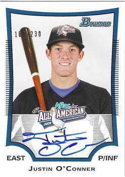2010 Bowman Draft Picks & Prospects - AFLAC All-American Classic Autographs #AFLAC-JO Justin O'Conner Front