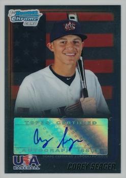 2010 Bowman Draft Picks & Prospects - Chrome USA Baseball Autographs #USAA-18 Corey Seager Front