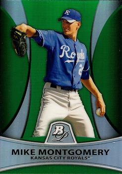 2010 Bowman Platinum - Prospects Green Refractors #PP12 Mike Montgomery Front