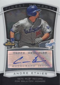 2010 Finest - Finest Moments Autographs #FMA-AE Andre Ethier Front