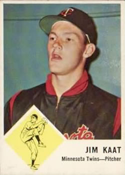 1963 Fleer #22 Jim Kaat Front