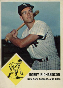 1963 Fleer #25 Bobby Richardson Front
