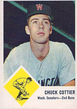 1963 Fleer #28 Chuck Cottier Front