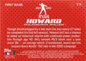 2010 Topps - 2020 #T7 Ryan Howard Back