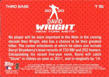 2010 Topps - 2020 #T16 David Wright Back