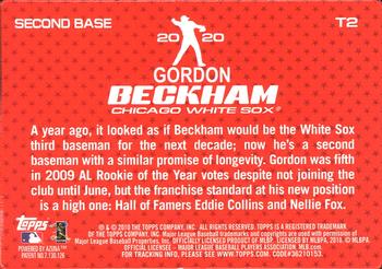 2010 Topps - 2020 #T2 Gordon Beckham Back
