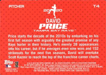 2010 Topps - 2020 #T4 David Price Back