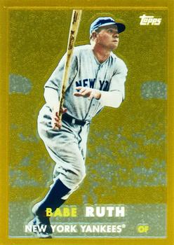 2010 Topps - Babe Ruth Gold Refractors #3 Babe Ruth Front