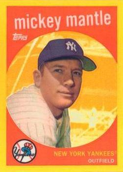 2010 Topps - Mickey Mantle Chrome Gold Refractors #2 Mickey Mantle Front
