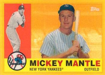 2010 Topps - Mickey Mantle Chrome Gold Refractors #3 Mickey Mantle Front