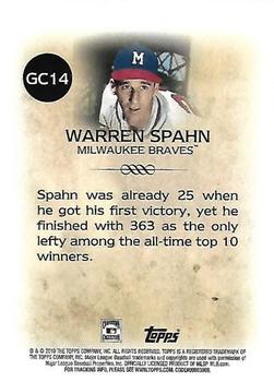 2010 Topps - Legends Gold Chrome #GC14 Warren Spahn Back