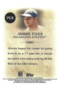2010 Topps - Legends Platinum Chrome #PC8 Jimmie Foxx Back