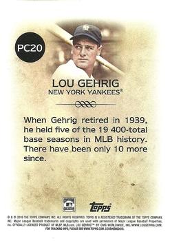 2010 Topps - Legends Platinum Chrome #PC20 Lou Gehrig Back