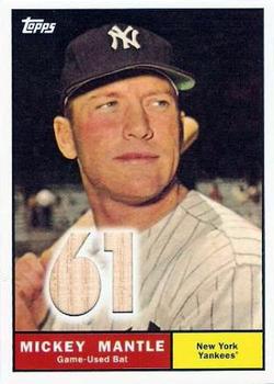 2010 Topps - Mickey Mantle Reprint Relics #MMR61 Mickey Mantle Front