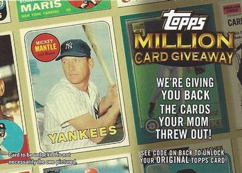 2010 Topps - Million Card Giveaway #TMC-5 Mickey Mantle Front