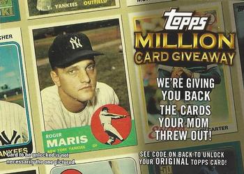 2010 Topps - Million Card Giveaway #TMC-7 Roger Maris Front