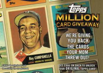 2010 Topps - Million Card Giveaway #TMC-11 Roy Campanella Front
