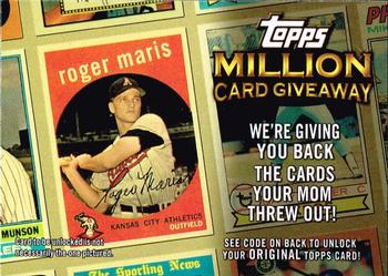 2010 Topps - Million Card Giveaway #TMC-17 Roger Maris Front