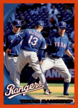 2010 Topps - Red #5 Texas Rangers Front