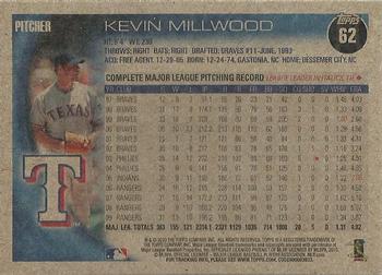 2010 Topps - Vintage Cardstock #62 Kevin Millwood Back