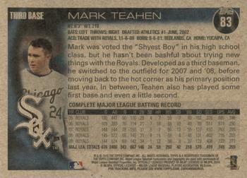 2010 Topps - Vintage Cardstock #83 Mark Teahen Back