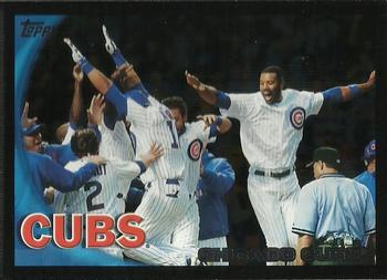 2010 Topps - Black #328 Chicago Cubs Front