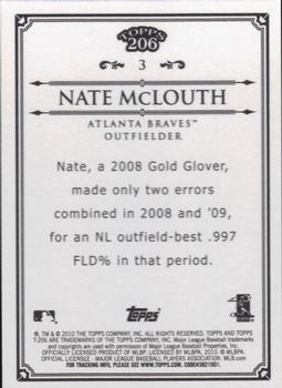2010 Topps 206 - Bronze #3 Nate McLouth Back
