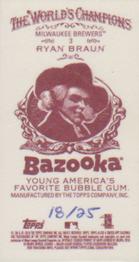 2010 Topps Allen & Ginter - Mini Bazooka #3 Ryan Braun Back