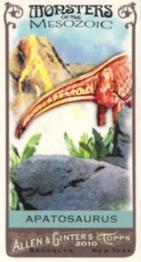 2010 Topps Allen & Ginter - Mini Monsters of the Mesozoic #MM9 Apatosaurus Front