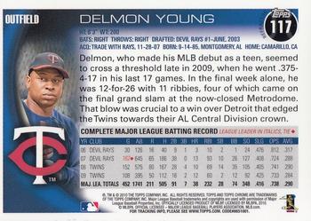 2010 Topps Chrome - X-Fractors #117 Delmon Young Back