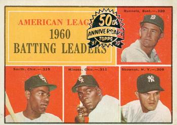 2010 Topps Heritage - 50th Anniversary Buybacks #42 American League 1960 Batting Leaders Front