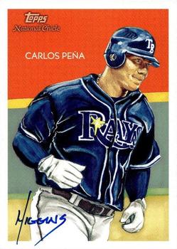 2010 Topps National Chicle - Artist's Proof Signatures #41 Carlos Pena / Don Higgins Front