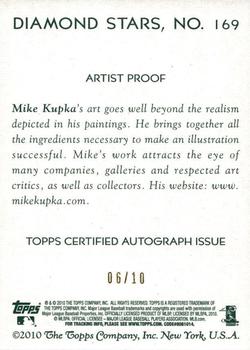 2010 Topps National Chicle - Artist's Proof Signatures #169 Denard Span / Mike Kupka Back