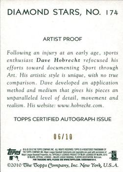 2010 Topps National Chicle - Artist's Proof Signatures #174 Marlon Byrd / Dave Hobrecht Back