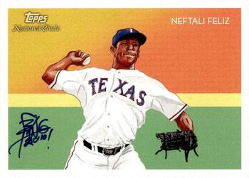 2010 Topps National Chicle - Artist's Proof Signatures #182 Neftali Feliz / Brian Kong Front