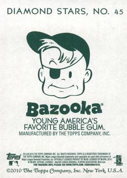 2010 Topps National Chicle - Bazooka Back #45 Adam Lind Back