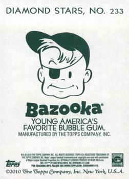 2010 Topps National Chicle - Bazooka Back #233 Mel Ott Back