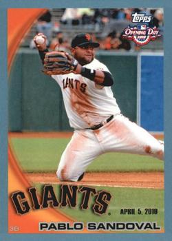 2010 Topps Opening Day - Blue #86 Pablo Sandoval Front