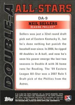 2010 Topps Pro Debut - Double-A All-Stars #DA-9 Neil Sellers Back