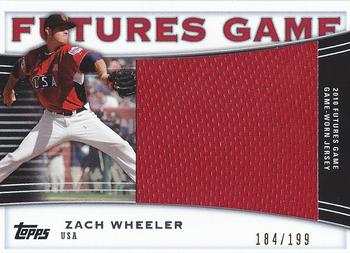 2010 Topps Pro Debut - Futures Game Relic #FGR-ZW Zach Wheeler Front
