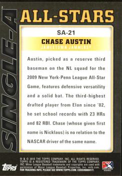 2010 Topps Pro Debut - Single-A All-Stars #SA-21 Chase Austin Back