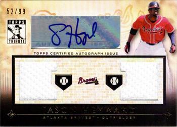 2010 Topps Tribute - Autograph Dual Relics #TADR-JH Jason Heyward Front