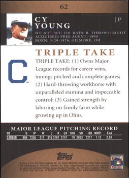 2010 Topps Triple Threads - Sepia #62 Cy Young Back