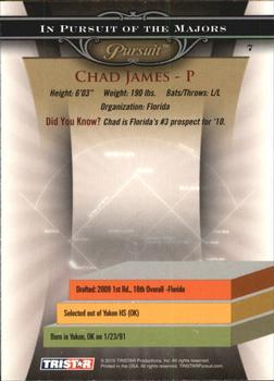 2010 TriStar Pursuit #7 Chad James Back