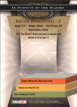 2010 TriStar Pursuit #27 Bryan Berglund Back